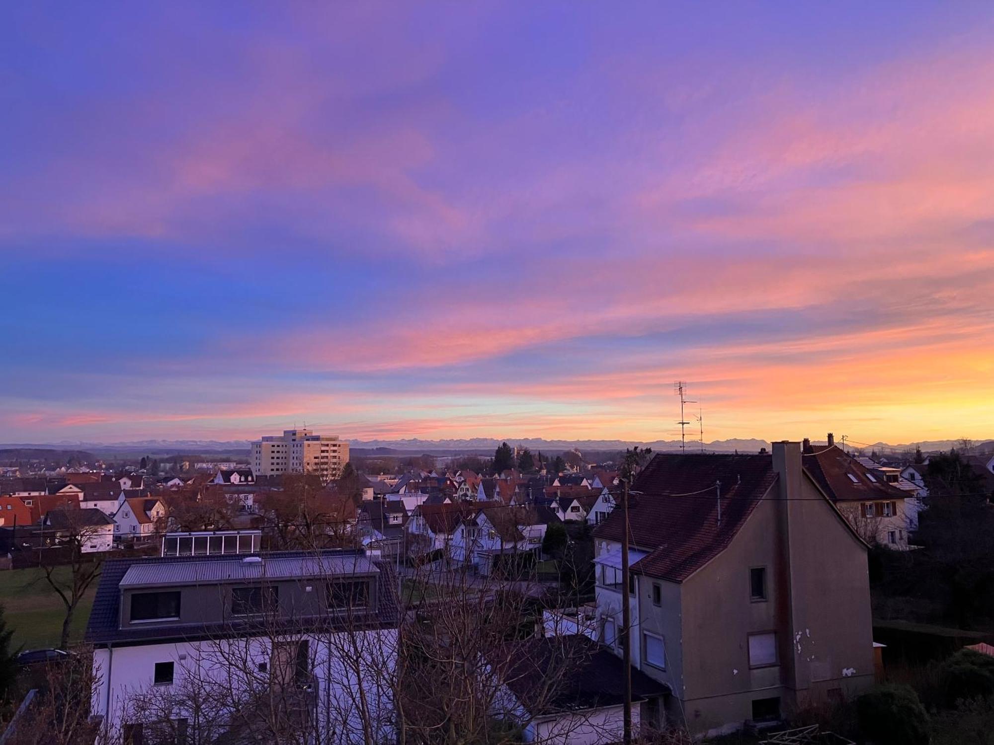 Ferienwohnung Weitblick Bad Schussenried Exteriör bild